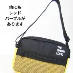 THE UNION LOOK ショルダーバッグ 黒/黄色