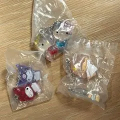サンリオキャラクターズなかよしドロップチャーム　3点セット