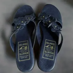 ISLAND SLIPPER サンダル ウエッジソール 本革 23.0のサムネイル
