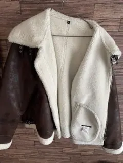 フェイクムートンB-3 フライト 裏ボア ミリタリー レザー ブルゾン