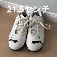 美品PUMA サッカートレーニングシューズ ホワイト21.5センチのサムネイル