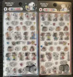 スヌーピー ボンボンドロップシール　2枚セット　訳あり　Ｂ品　特価