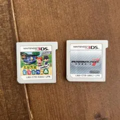 3DSソフト まとめ売り とびだせどうぶつの森 マリオカート7