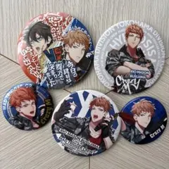 ヒプノシスマイク ヒプマイ 毒島メイソン理鶯 缶バッジ5点セット