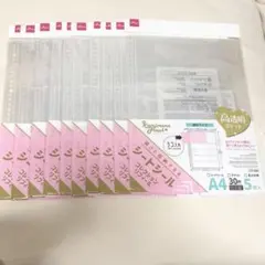 A4 袋ごと収納できるシートシールコレクションリフィル5枚入　高透明　10パック