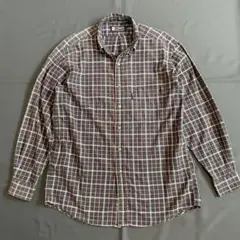 CHAPS Ralph Lauren 長袖シャツ　ボタンダウン　ネイビー　L