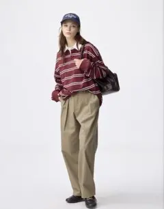 GU チノバレルレッグタックパンツ S