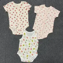 ベビー肌着　前開きロンパース