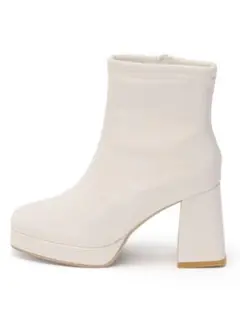 GRL スクエアトウチャンキーヒールブーツ［gd1528］