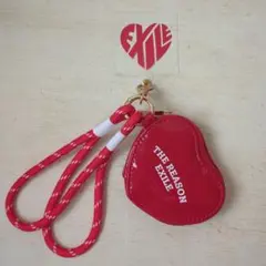 THE REASON EXILE 　コインケース付きストラップ　ハート型