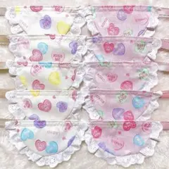 トリミングチョーカー　10枚　スタイ　XOXO バレンタインチョーカー(A-3)