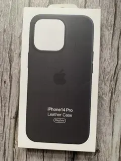 iPhone 14 Pro レザーケース ミッドナイト純正新品のサムネイル