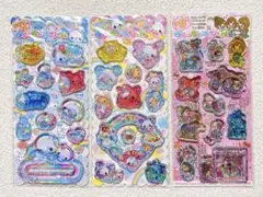 【平成レトロキャラクター ウォーターインシール3枚】 あわわ キラウサ ラブ友
