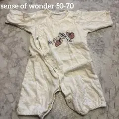 SENSE OF WONDER いちご刺繍ロンパース 50-70
