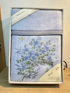 HANAE MORI ウール混毛布 140×200cm 花柄