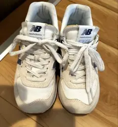 New Balance wl574cblスニーカー ベージュ/ブルー