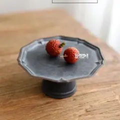 新品 小さめ ブリキ トレイ ディスプレイ アンティーク 八角