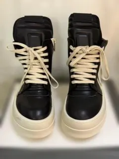 ハイカットスニーカー ブラック/ホワイト 厚底