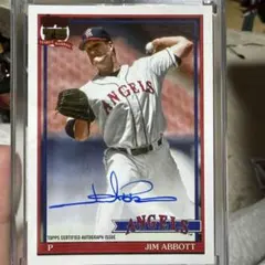 ジム・アーウィン　直筆サインカード Topps 2026 ジム・アボット JIM ABBOTT 直筆サイン 25シリ - メルカリ