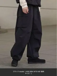 WYM LIDNM　UTILITY TECH CARGO　ブラック　L