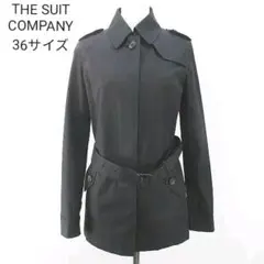 ザ・スーツカンパニー  ステンカラーコート 黒　Ｍサイズ　高品質