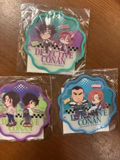 名探偵コナン ラバーコースター 3個セット