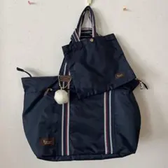 最終値下げ　カナナプロジェクト トートバッグ チャーム＆ミニバッグ付きのサムネイル