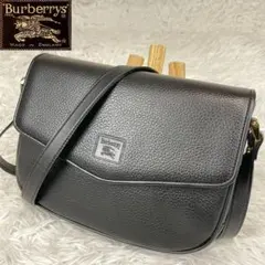 極美品✨ 近年 バーバリー ショルダーバッグ トリプルジップ レザー
