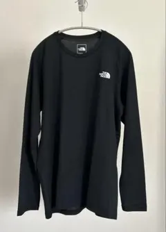 【美品】ノースフェイス　ロングTシャツ　バックプリント　黒　L