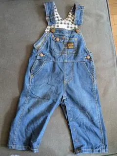 デニムオーバーオールとTシャツセット　80 90