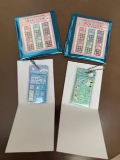 サンリオキャラクターズ タイル風キーホルダー シナモロール ポチャッコ