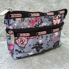 LeSportsac レスポ 2ジップ コスメポーチ 柄の出方が最高