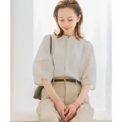 ROSSO☆UVカットウォッシャブルリネン混シャツブラウス アーバンリサーチ