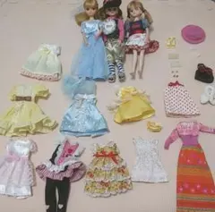 リカちゃん服まとめ＆人形３体付き
