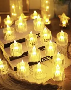 LEDキャンドルライト 12個セット 正方形ライト 2個セット　インテリア