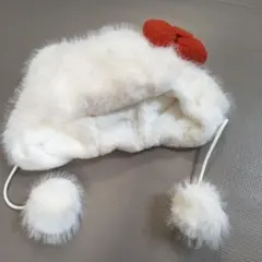 【美品】ハローキティ 耳付きファンキャップ