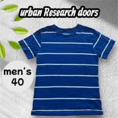 urban Research doors ストライプ Tシャツ メンズ 40