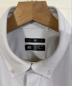 4S 半袖ワイシャツ ボタンダウン Mサイズ ノンアイロンのサムネイル