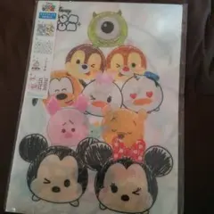 ディズニー ツムツム クリアファイル ４枚セット