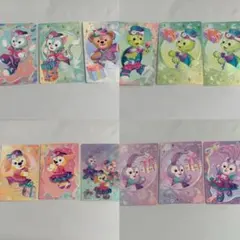 香港ディズニー　トレカ　12枚セット　コレクタブルカード　20周年