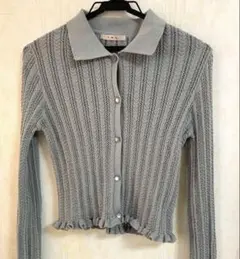 フレアスリーブ グレー