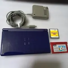 DS Lite ネイビー 本体 充電器 GBAスーパーマリオ マリオパーティDS