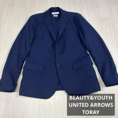 ユナイテッドアローズ　ネイビー テーラードジャケット　TORAY FITTY