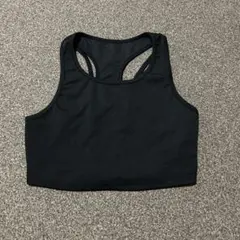 ブラック タンクトップ レーサーバック