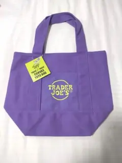 TRADER JOE'S　ミニトートバッグ パープル