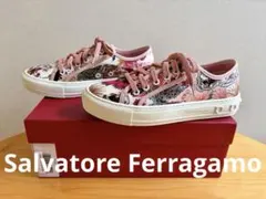 FERRAGAMO フェラガモ プリントローカット スニーカー レディース 6のサムネイル