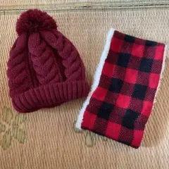 A-3 ニット帽　マフラーセット