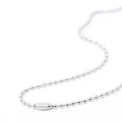 サージカルステンレス製 ボールチェーンネックレス(幅2.4mm) ※長さ自由