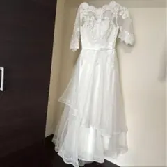 ウェディングドレス　前撮りドレス　Aライン　結婚式