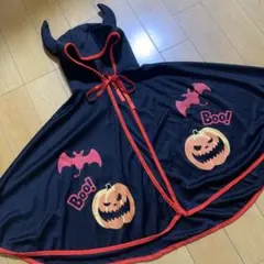 ハロウィン マント カボチャ コウモリ　フリーサイズ